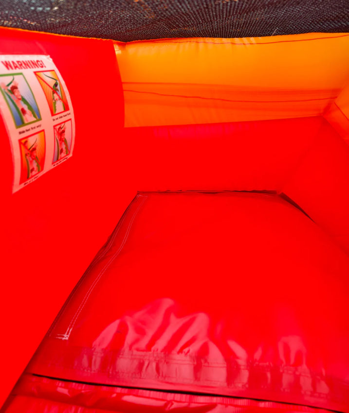 Interior of an inflatable slide