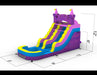 Colorful inflatable waterslide  with castle design dimensions